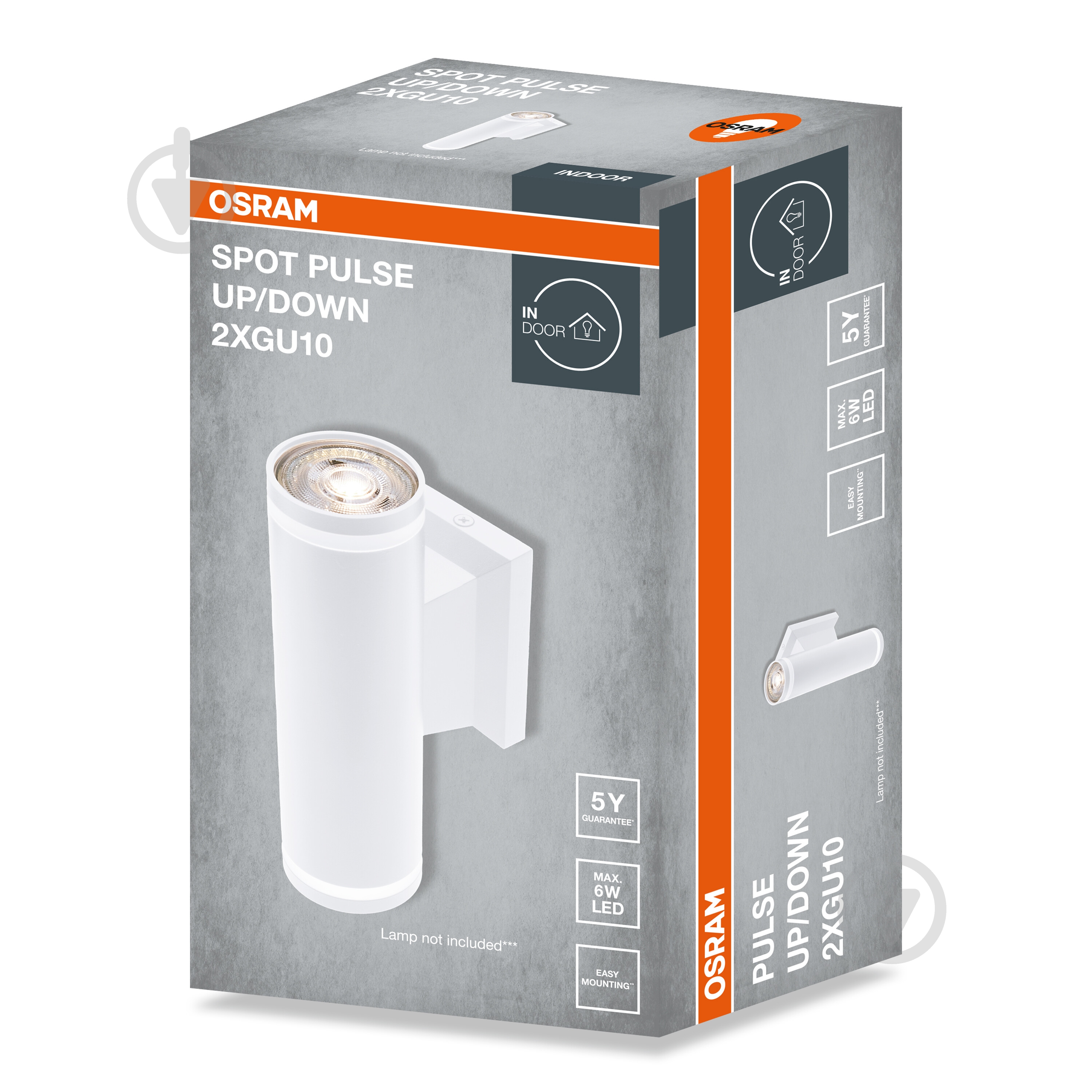 Бра Osram GU10 белый LED Spot ud/dwn pulse 1 W - фото 3