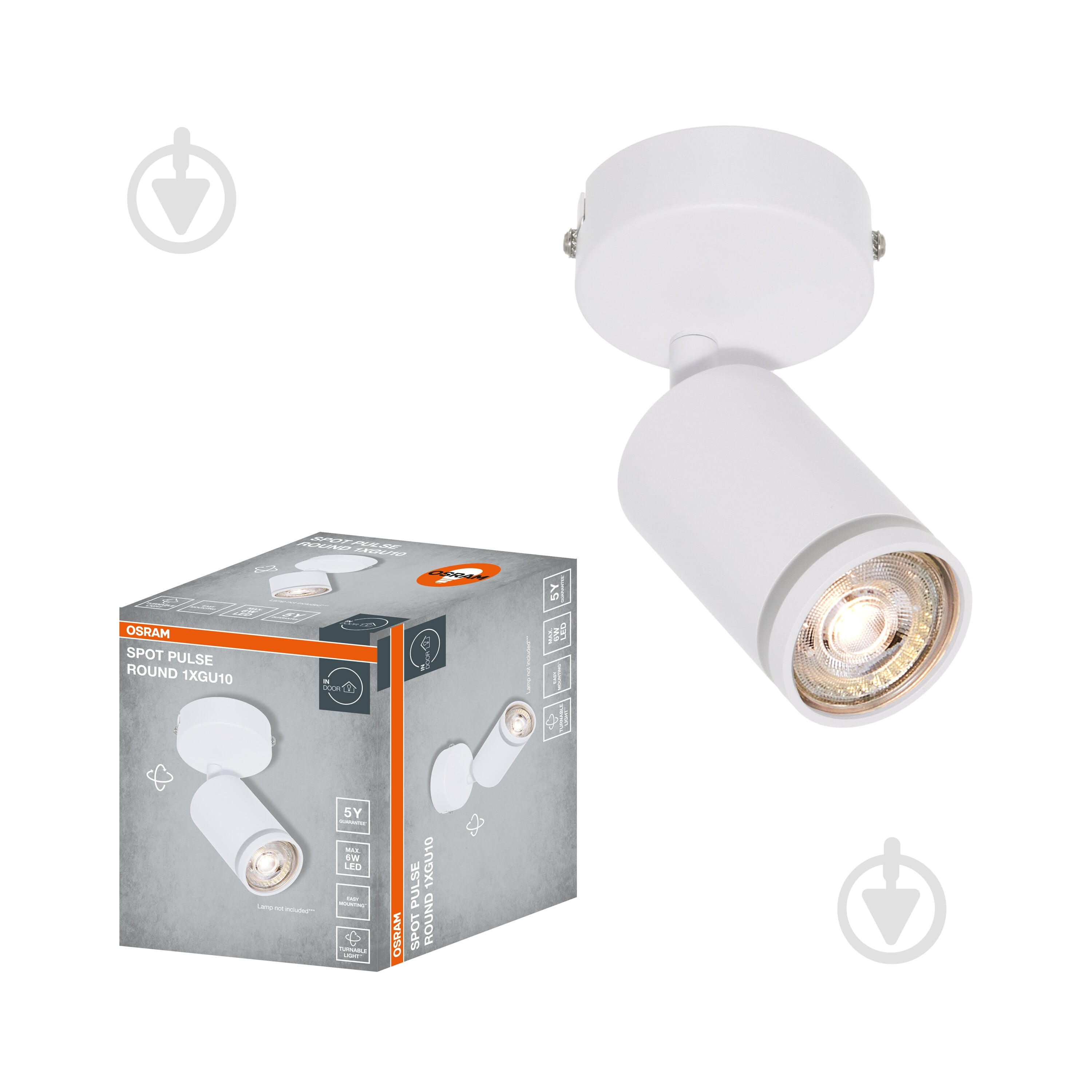 Спот Osram 1xGU10 белый LED Spot pulse 1 WT - фото 1 Спот Osram 1xGU10 белый LED Spot pulse 1 WT - фото 1