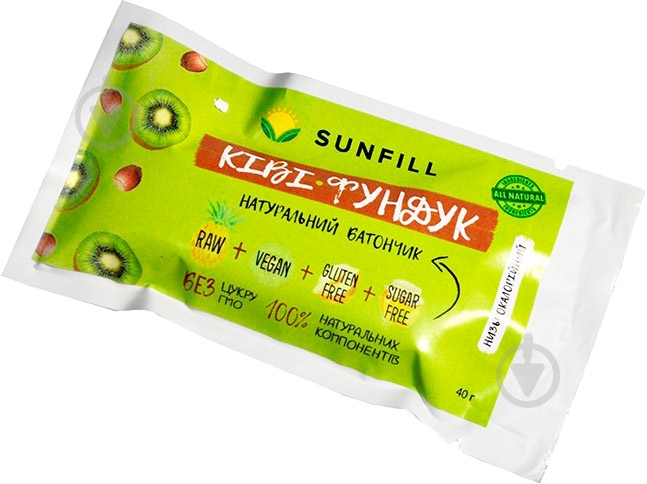 Батончик Sunfill киви-фундук 40 г - фото 1