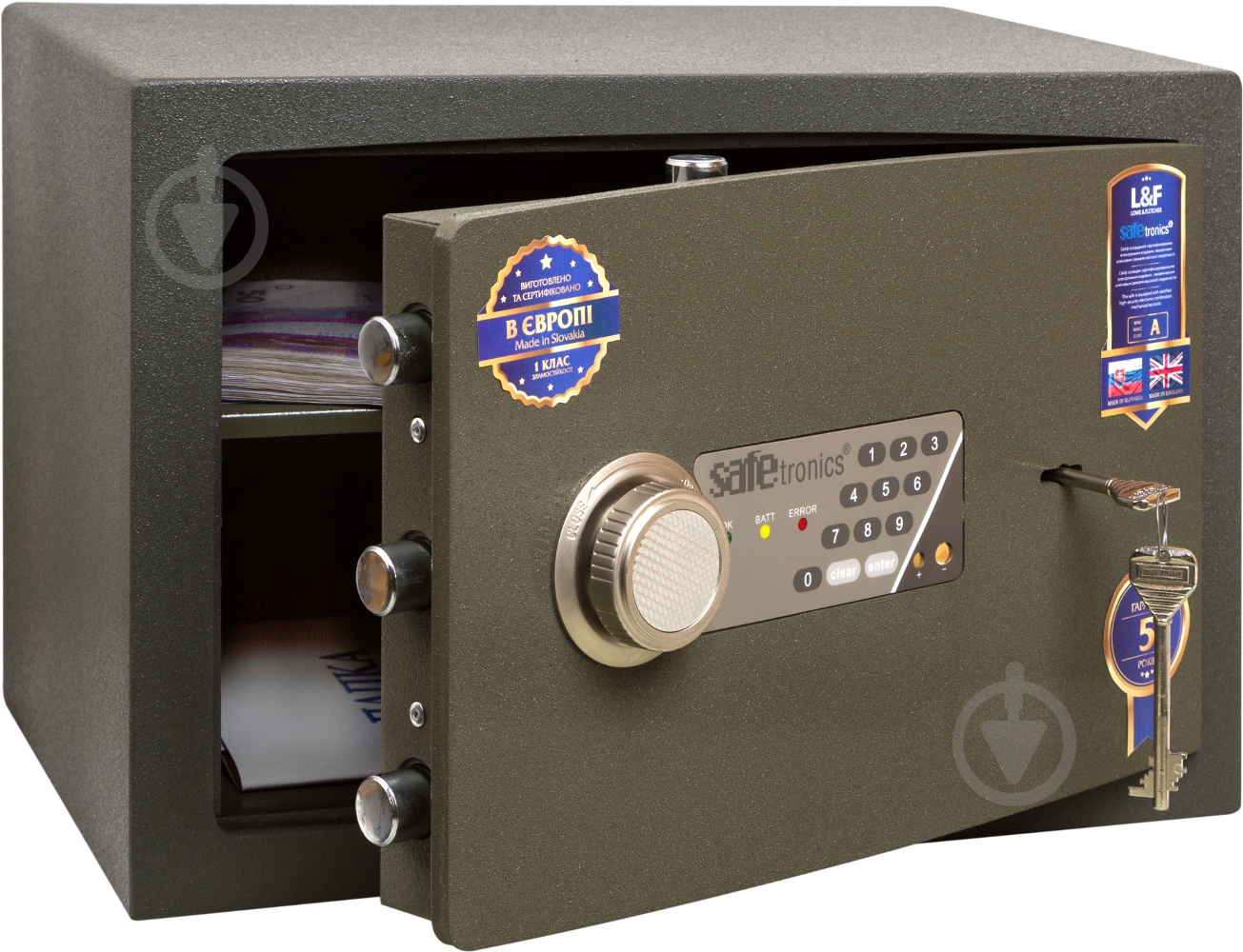 Сейф зламостійкий Safetronics NTR 24E-М - фото 1 Сейф зламостійкий Safetronics NTR 24E-М - фото 1