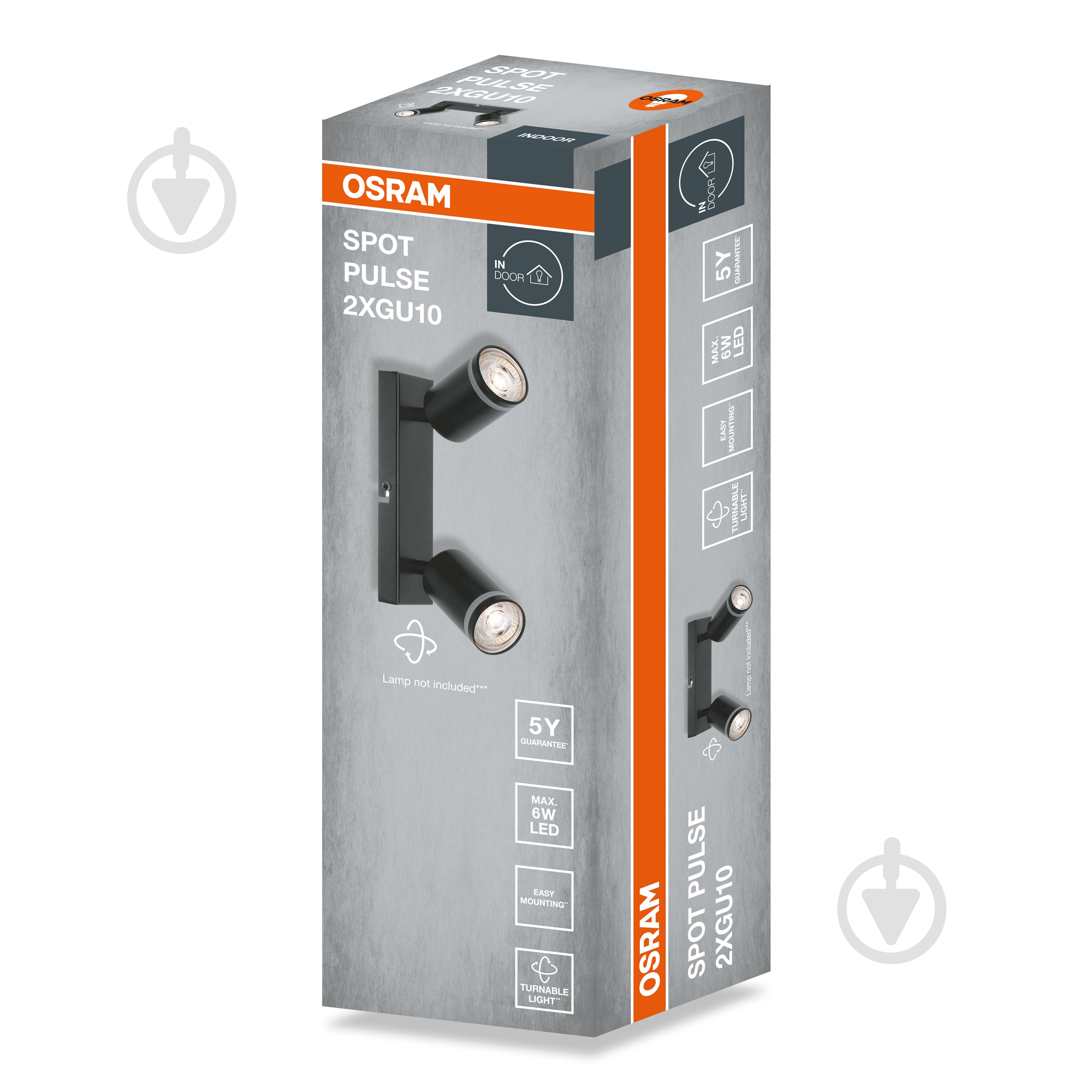 Спот Osram 2xGU10 черный LED Spot pulse 2 BK - фото 4