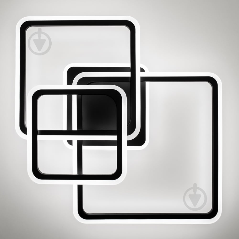 Люстра світлодіодна Luminaria 90 Вт LED-модуль чорний SONNE 90W 4S BLACK - фото 5