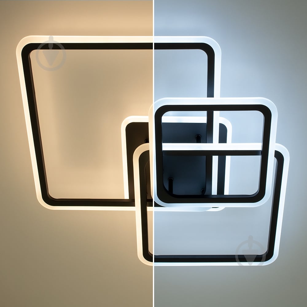 Люстра світлодіодна Luminaria 90 Вт LED-модуль чорний SONNE 90W 4S BLACK - фото 3