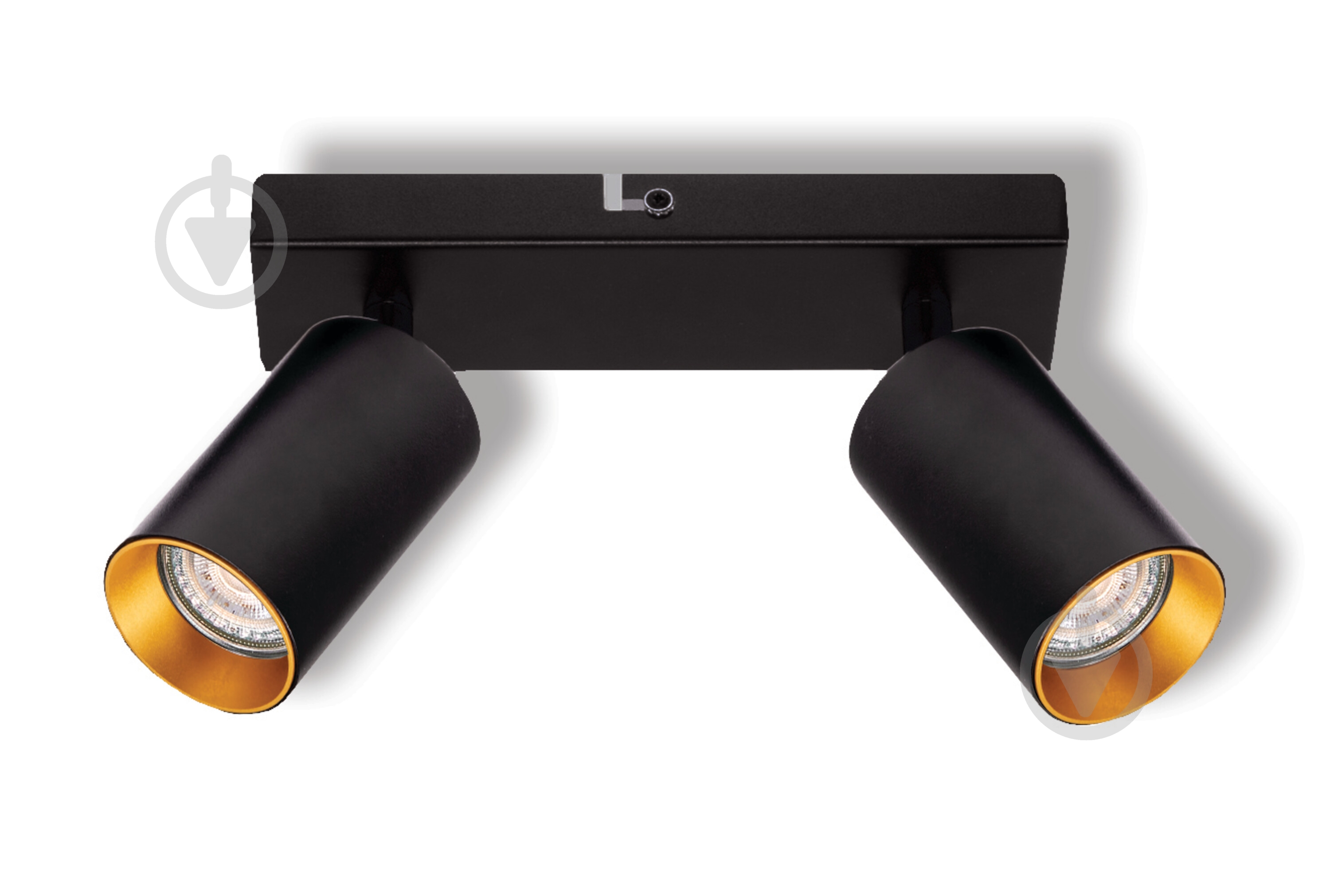 Спот Osram Eternal 2xGU10 черный с золотым - фото 1