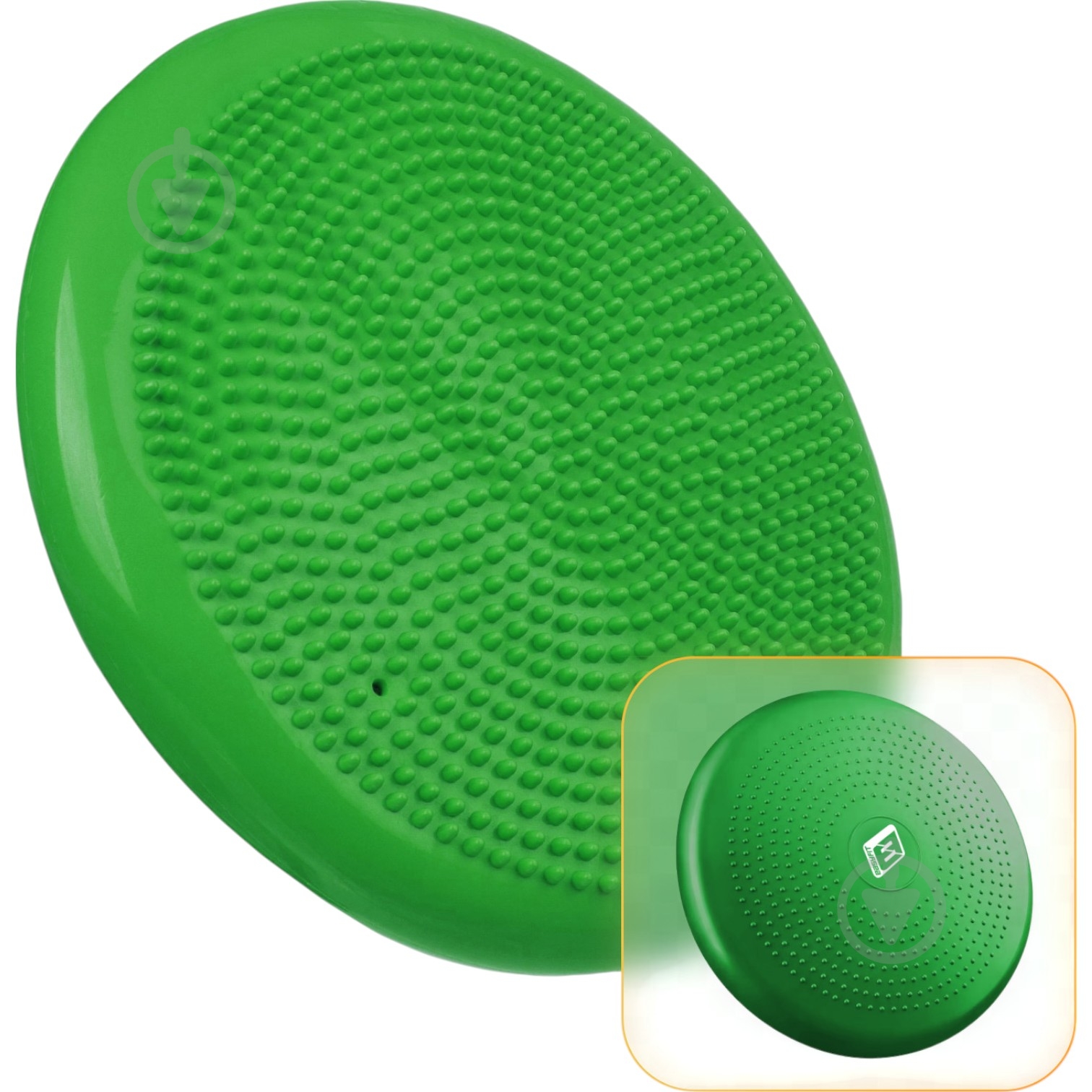Подушка EasyFit балансировочная массажная 33 см зеленая EF-1840 - фото 1