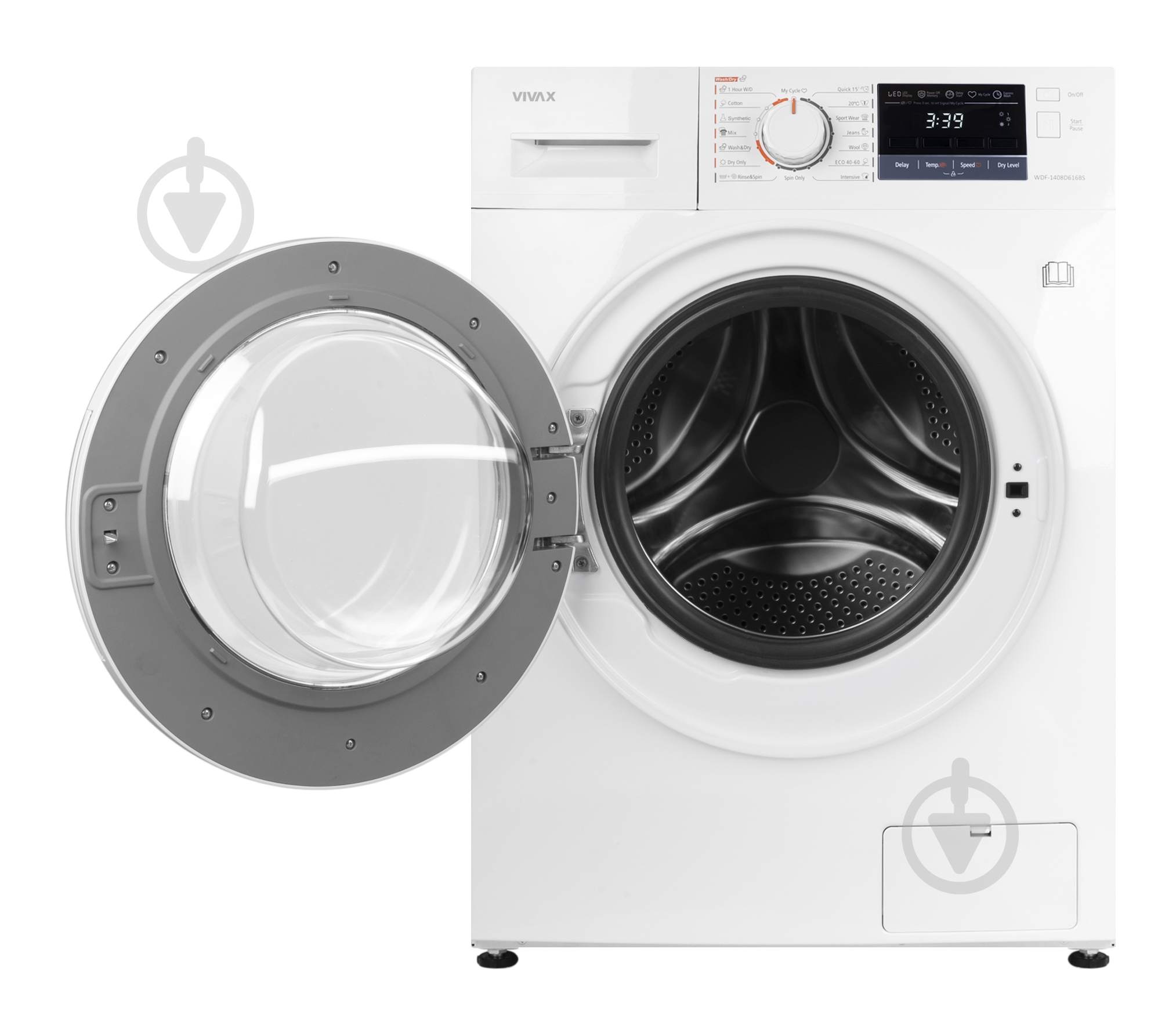 Пральна машина із сушкою Vivax WDF-1408D616BS - фото 3