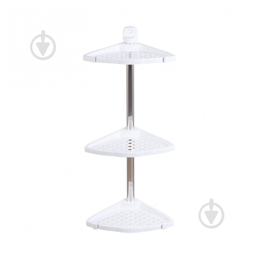 Полочка угловая PRIMANOVA N19-01 белая - фото 1