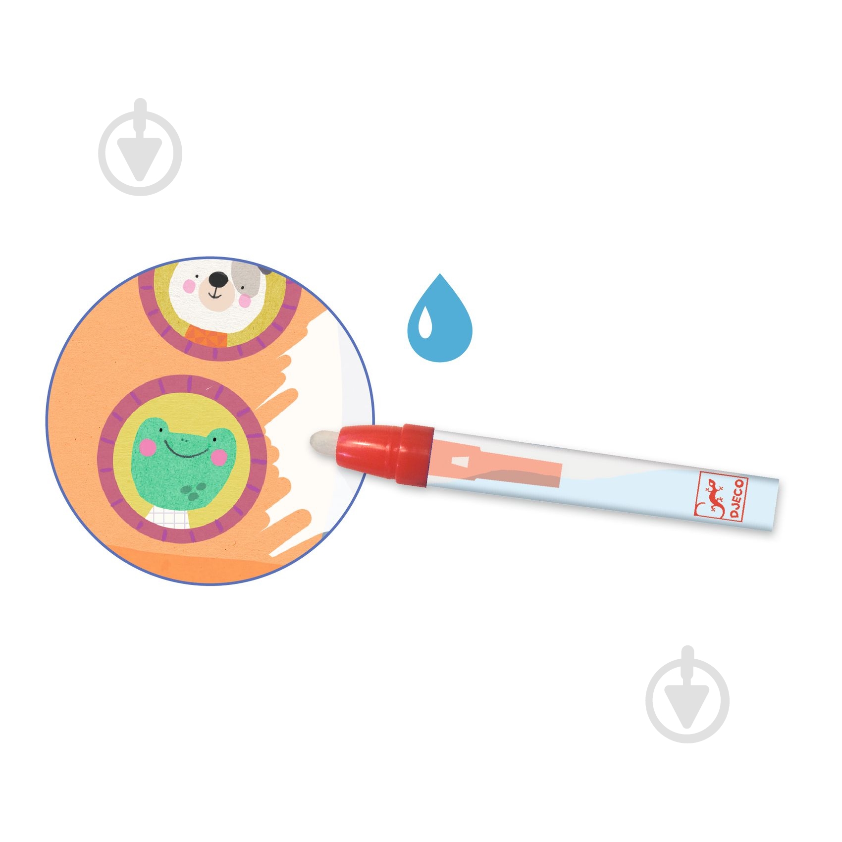 Комплект художній Djeco для малювання водою У небі на землі DJ09074 - фото 2 Комплект художній Djeco для малювання водою У небі на землі DJ09074 - фото 2