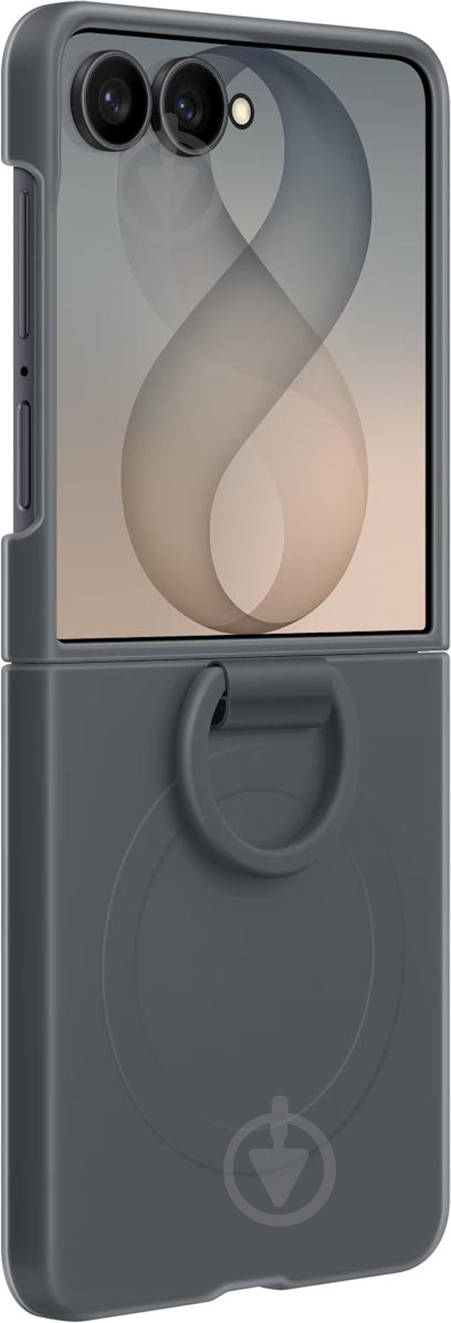 Чехол Samsung Silicone Ring Magnet Case для Samsung Galaxy Flip 8 Graphite (EF-EF776CBEGUA) - фото 5