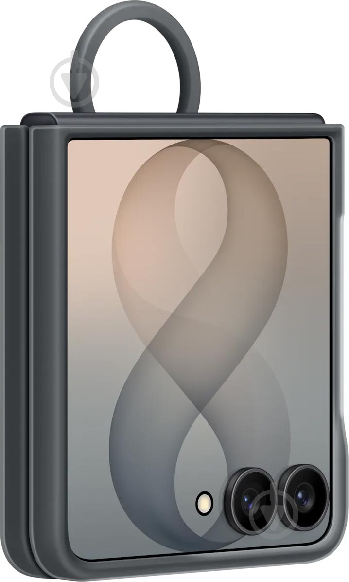 Чехол Samsung Silicone Ring Magnet Case для Samsung Galaxy Flip 8 Graphite (EF-EF776CBEGUA) - фото 3