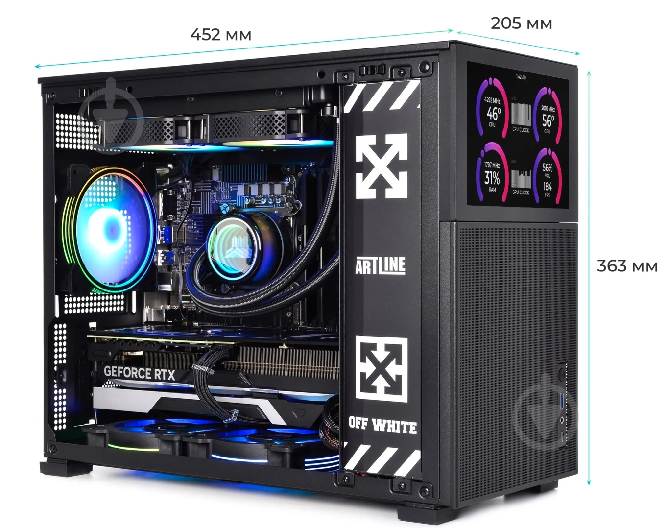 Компьютер Artline Gaming D31 Windows 11 Home (D31v12Win) black - фото 13