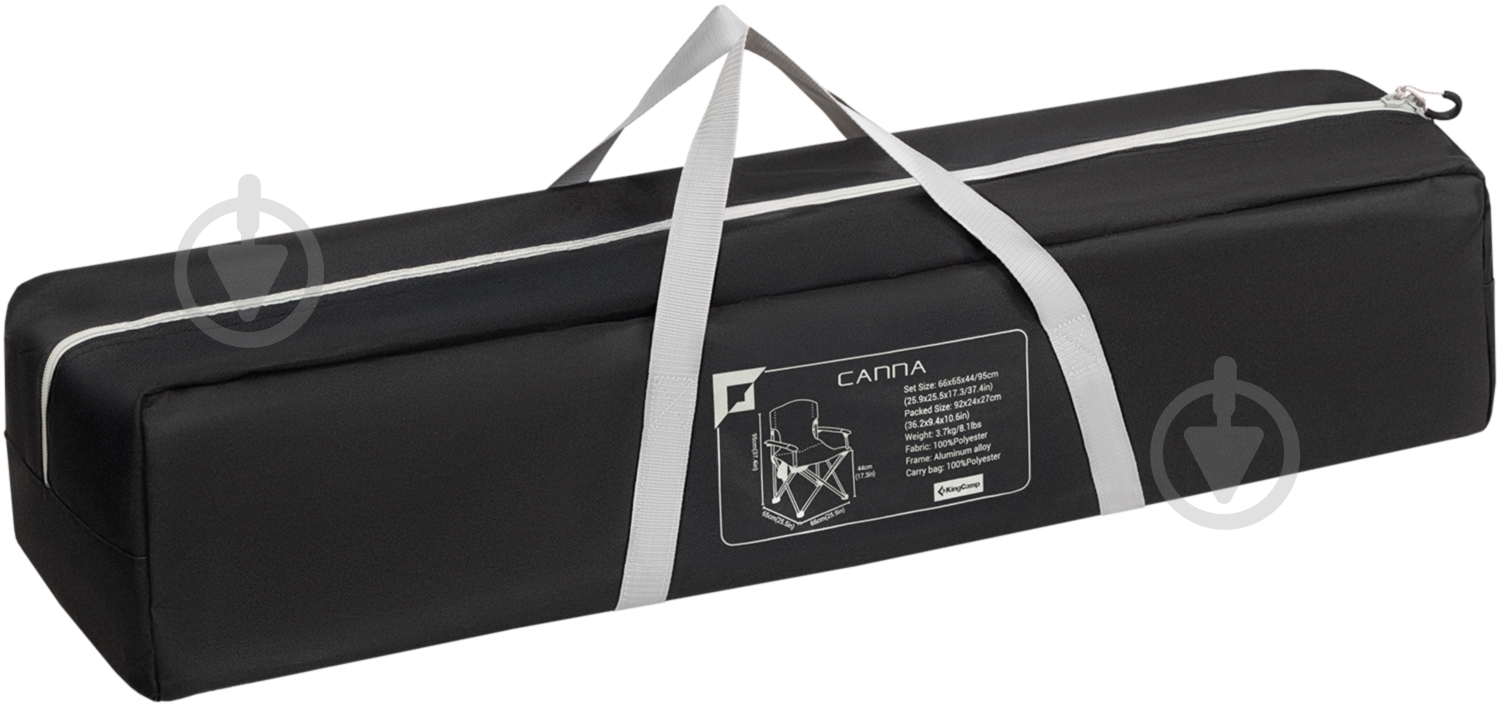 Крісло розкладне KingCamp Conifer black (2248.58.46) - фото 8 Крісло розкладне KingCamp Conifer black (2248.58.46) - фото 8