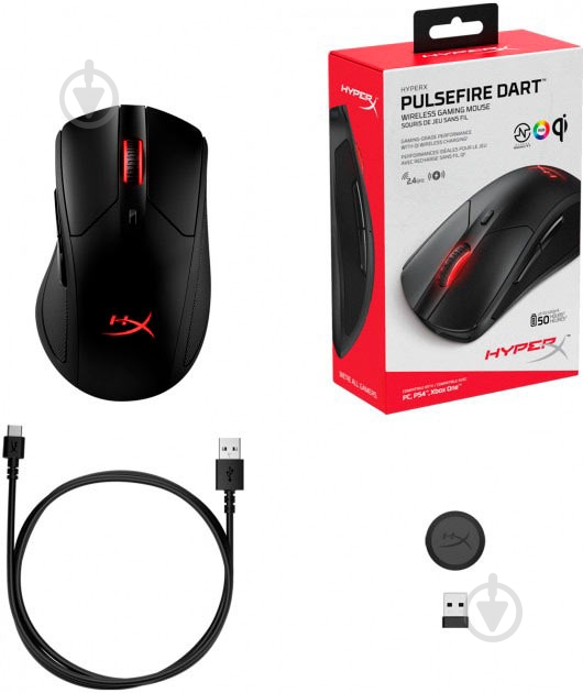 Мышь HyperX Pulsefire Dart Wireless Gaming - фото 6 Мышь HyperX Pulsefire Dart Wireless Gaming - фото 6