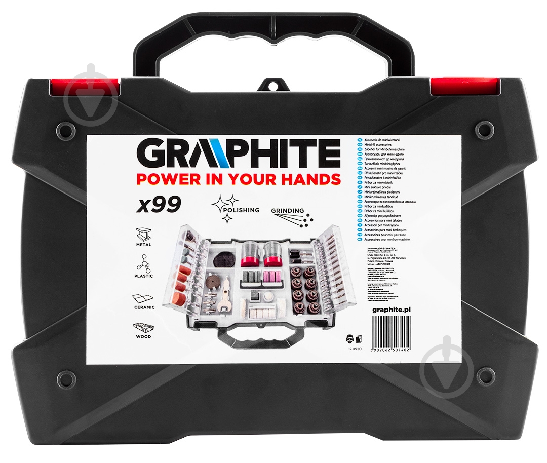 Набор расходных материалов для мини-дрели GRAPHITE 55H084 - фото 6