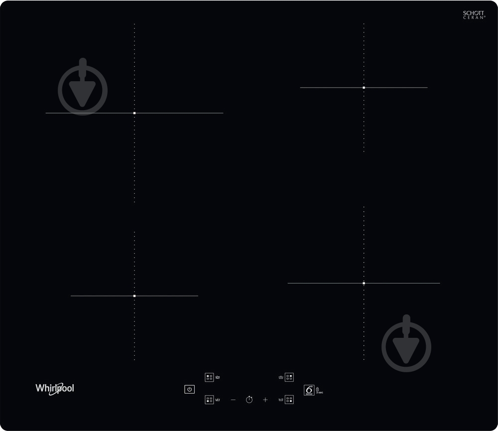 Варочная поверхность индукционная Whirlpool WSQ7360NE - фото 1 Варочная поверхность индукционная Whirlpool WSQ7360NE - фото 1