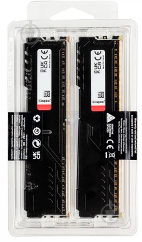 Оперативная память Kingston DDR4 SDRAM 16 GB (2x8GB) 3200 MHz (KF432C16BBK2/16) Fury Beast Black - фото 4 Оперативная память Kingston DDR4 SDRAM 16 GB (2x8GB) 3200 MHz (KF432C16BBK2/16) Fury Beast Black - фото 4