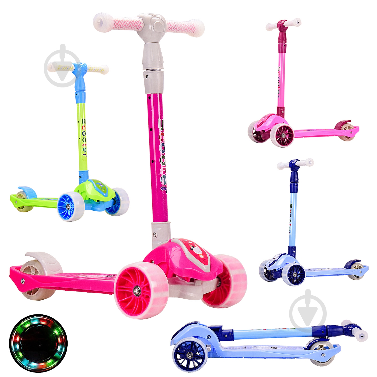 Самокат складной в ассортименте HS2014 - фото 1 Самокат складной в ассортименте HS2014 - фото 1