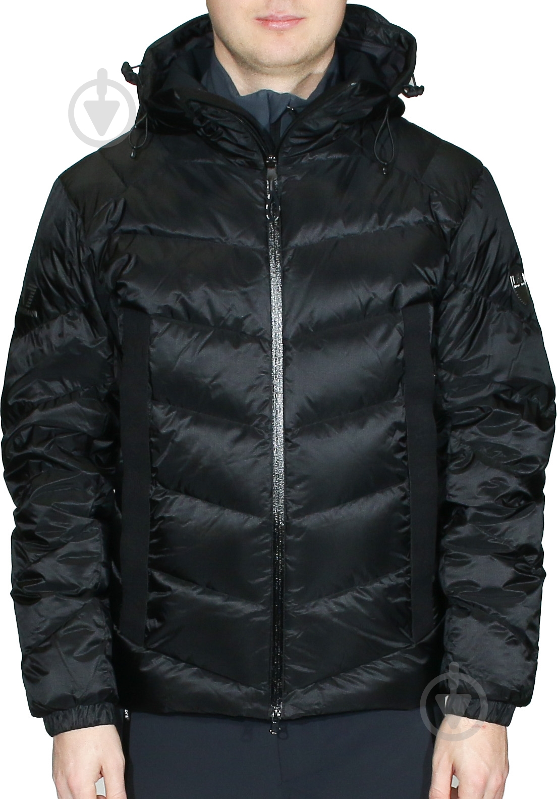 Пуховик мужской EA7 WOVEN DOWN JACKET 6GPG03-PNL7Z-1200 р.M черный - фото 1