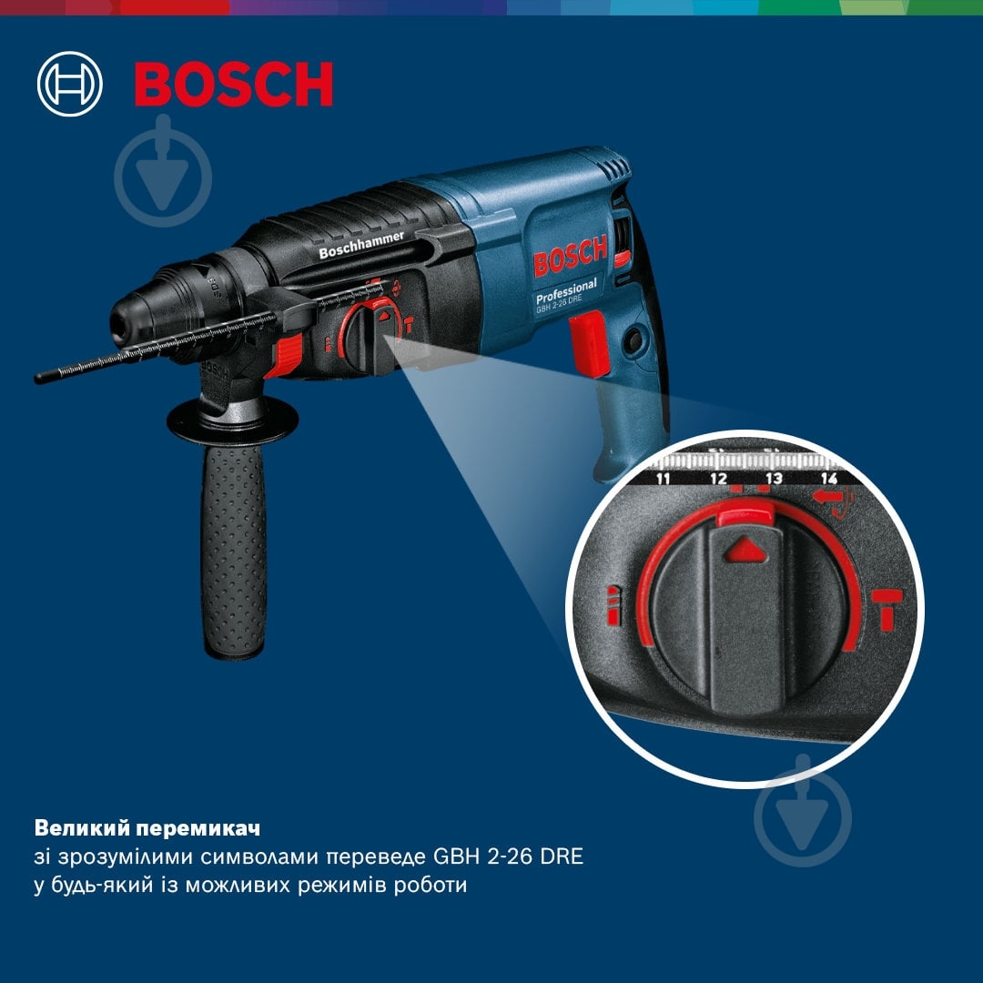 Перфоратор Bosch Professional GBH 2-26 DRE 0611253708 - фото 15 Перфоратор Bosch Professional GBH 2-26 DRE 0611253708 - фото 15