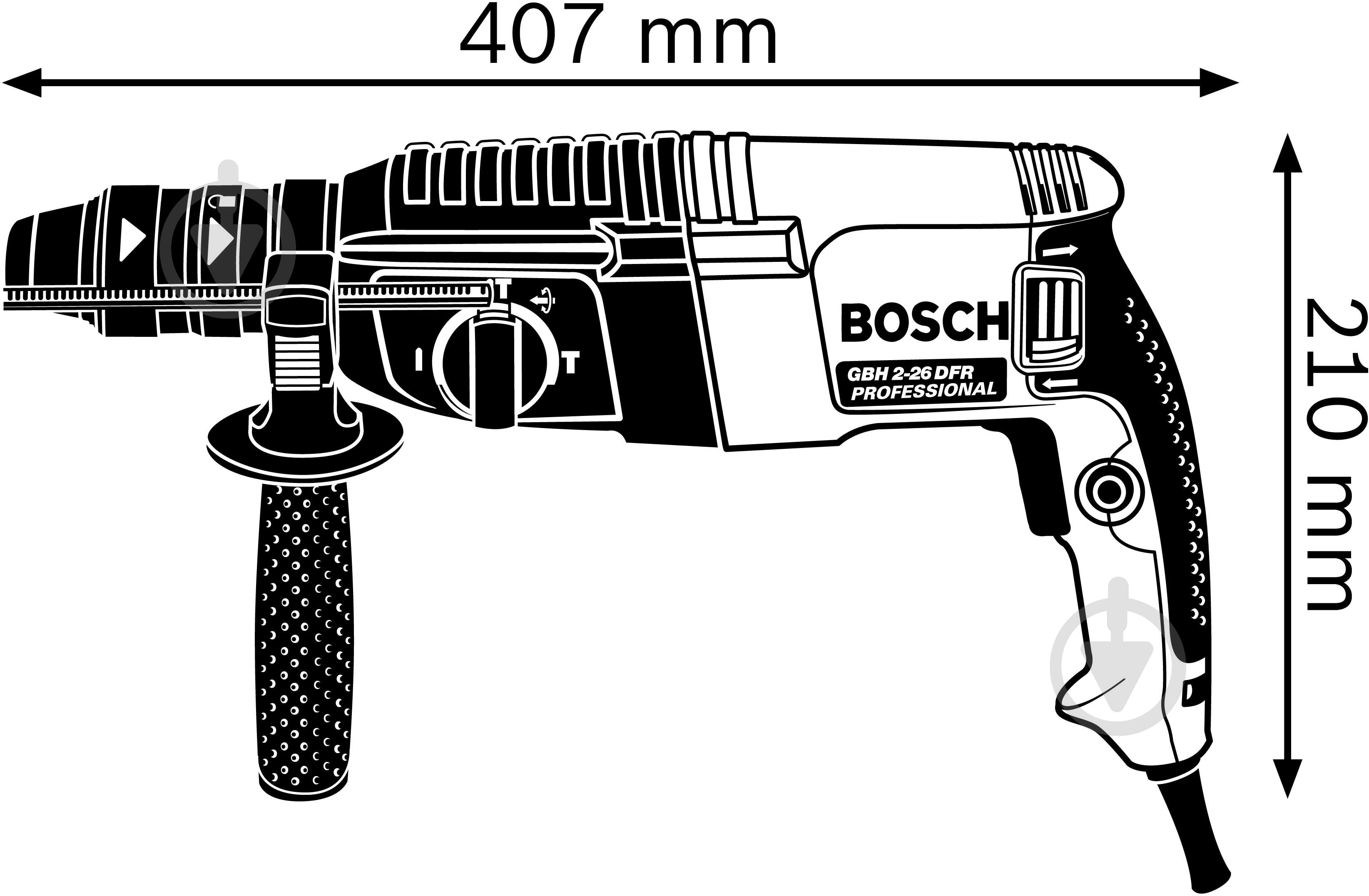 Перфоратор Bosch Professional GBH 2-26 DFR 0611254768 - фото 3