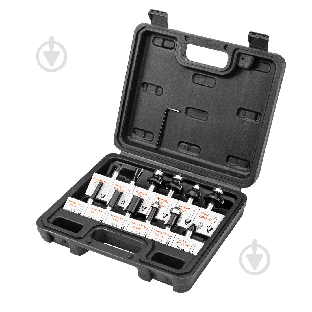 Набір свердел по дереву Verto 12 шт. 60H010 - фото 1 Набір свердел по дереву Verto 12 шт. 60H010 - фото 1