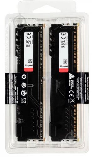 Оперативна пам'ять Kingston DDR4 SDRAM 32 GB (2x16GB) 3200 MHz (KF432C16BBK2/32) Fury Beast Black - фото 4
