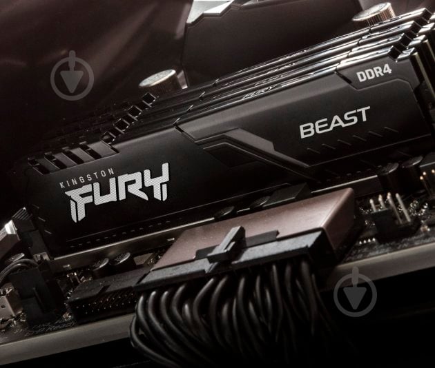 Оперативна пам'ять Kingston DDR4 SDRAM 32 GB (2x16GB) 3200 MHz (KF432C16BBK2/32) Fury Beast Black - фото 8