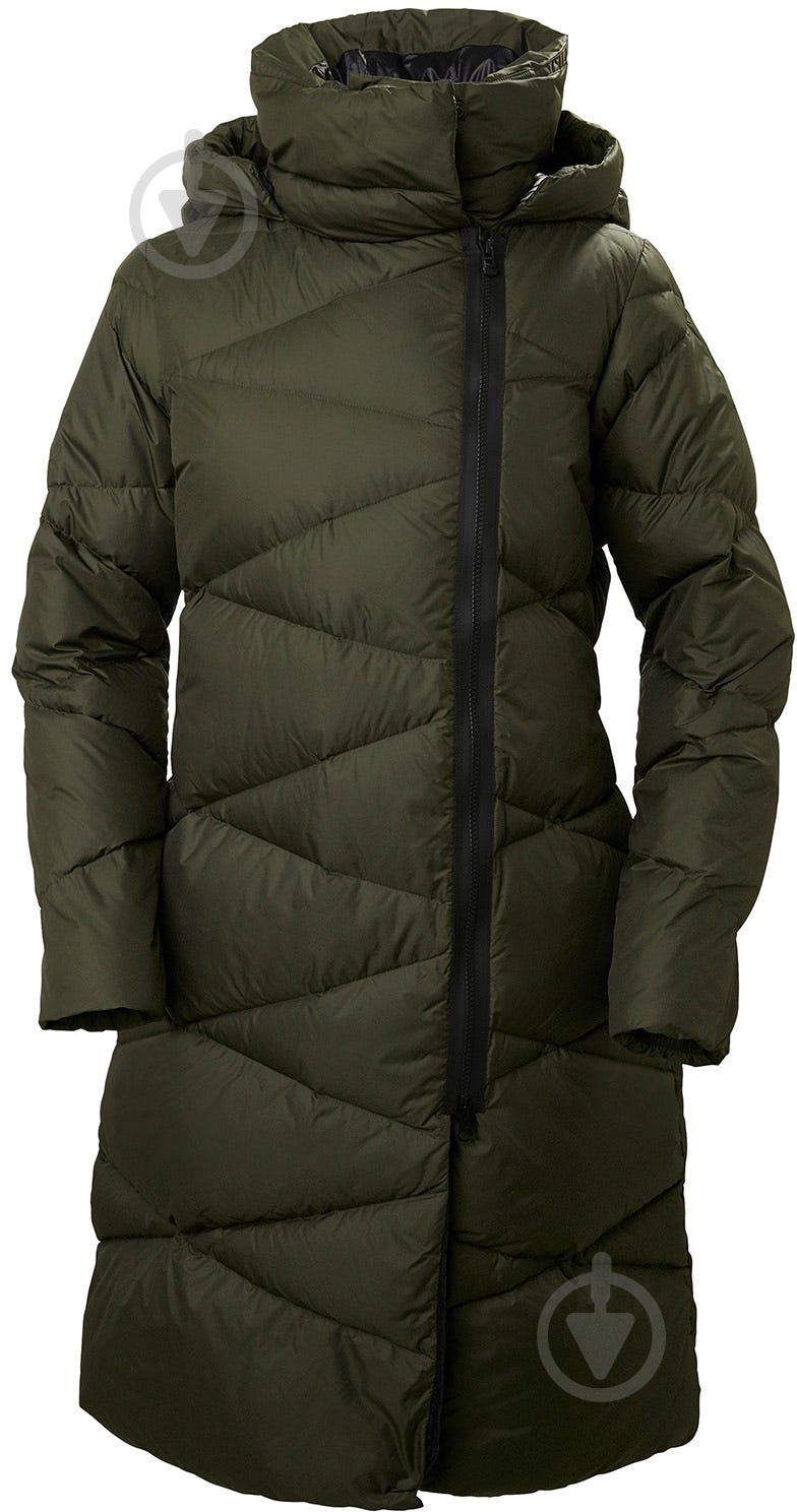 Куртка женское зимнее Helly Hansen W TUNDRA DOWN COAT 53301-482 р.L зеленое - фото 1