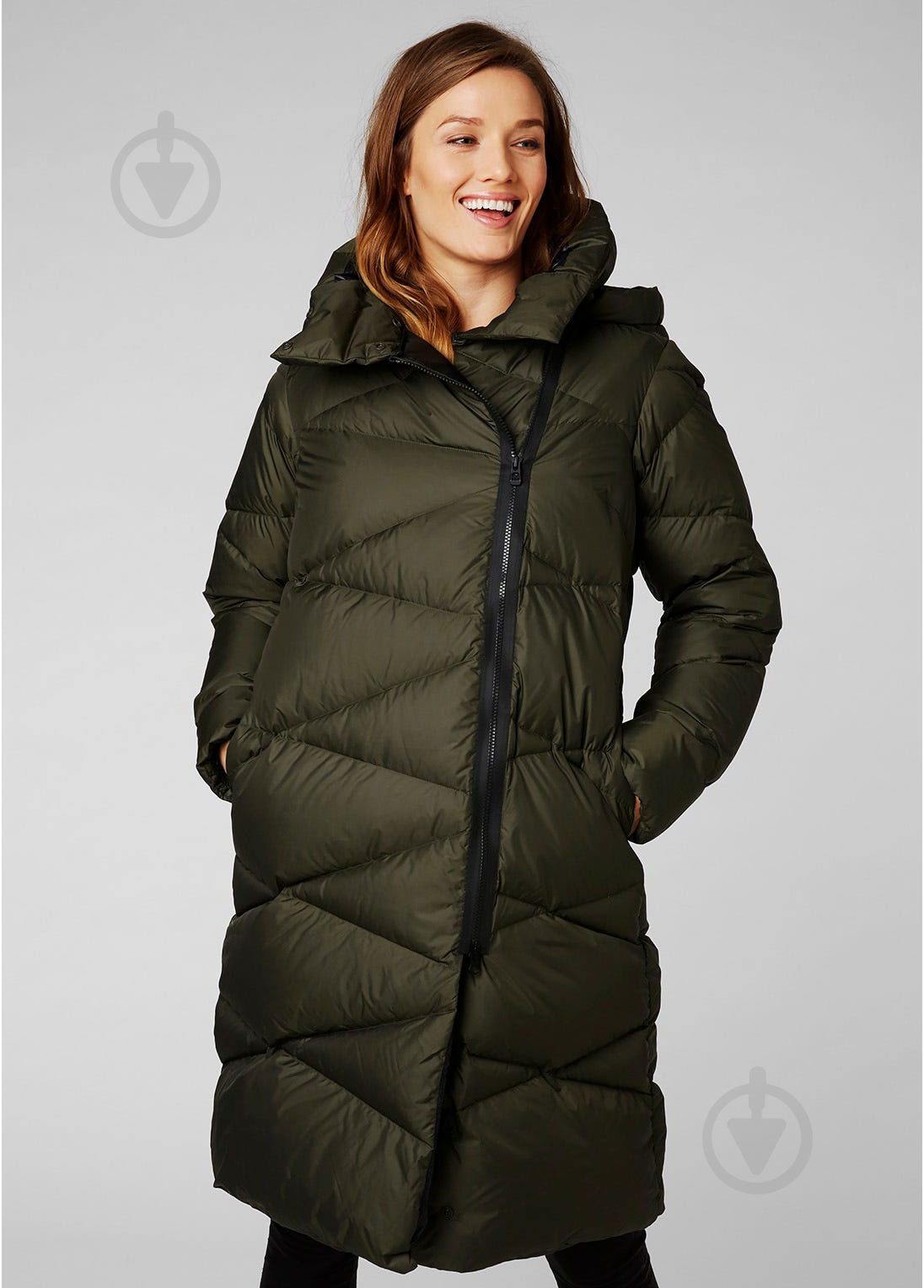 Куртка женское зимнее Helly Hansen W TUNDRA DOWN COAT 53301-482 р.L зеленое - фото 2