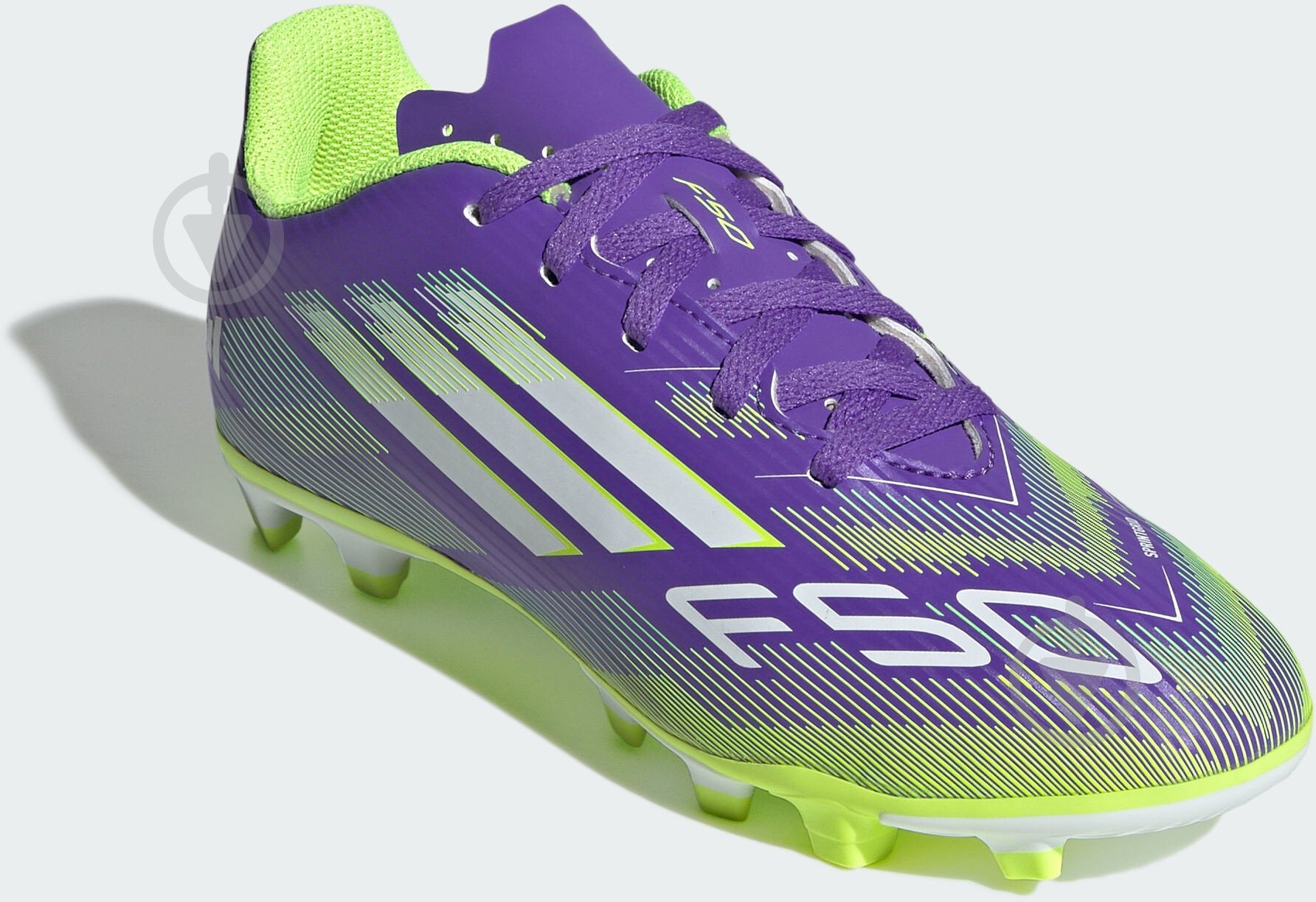Бутсы Adidas F50 CLUB FG/MG J JI0030 р.31,5 фиолетовый - фото 3 Бутсы Adidas F50 CLUB FG/MG J JI0030 р.31,5 фиолетовый - фото 3