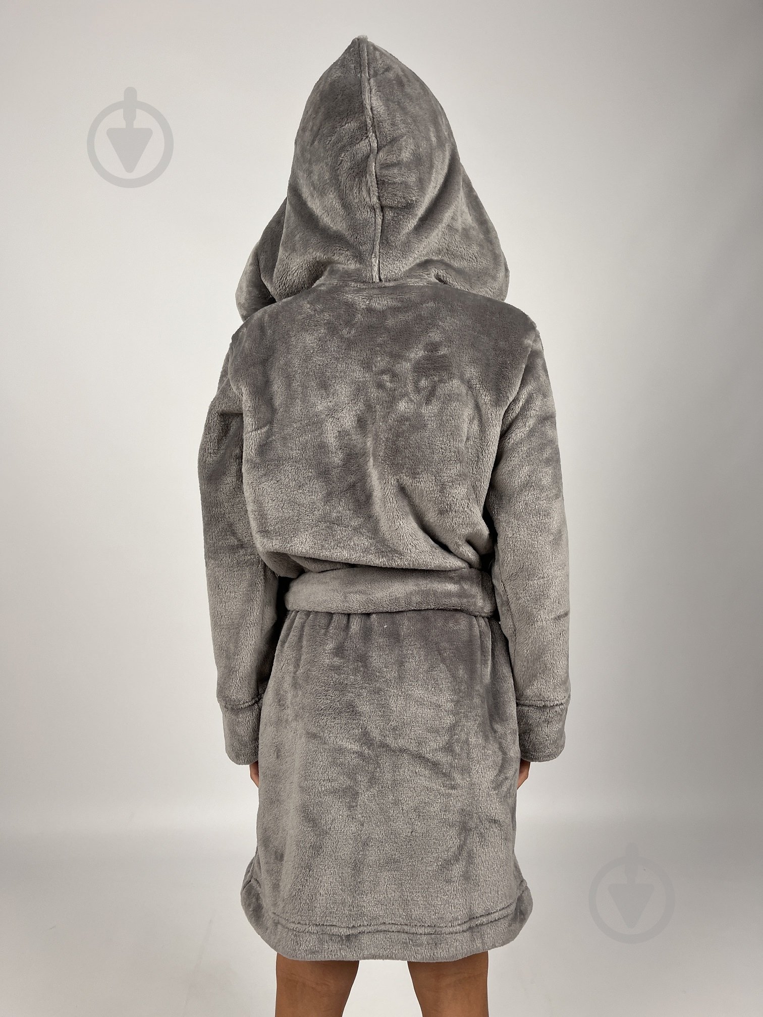 Халат для хлопчиків Bibo з капюшоном р.110 сірий - фото 3 Халат для хлопчиків Bibo з капюшоном р.110 сірий - фото 3