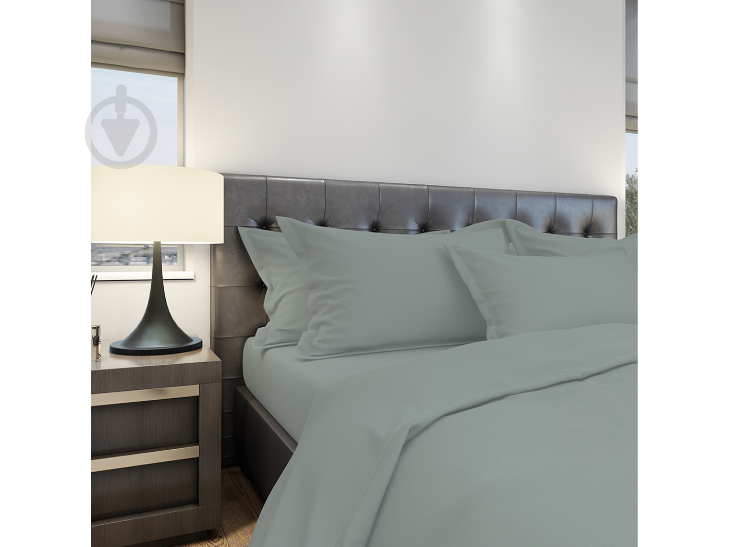 Простынь 220x240 см серый Талариа - фото 1 Простынь 220x240 см серый Талариа - фото 1