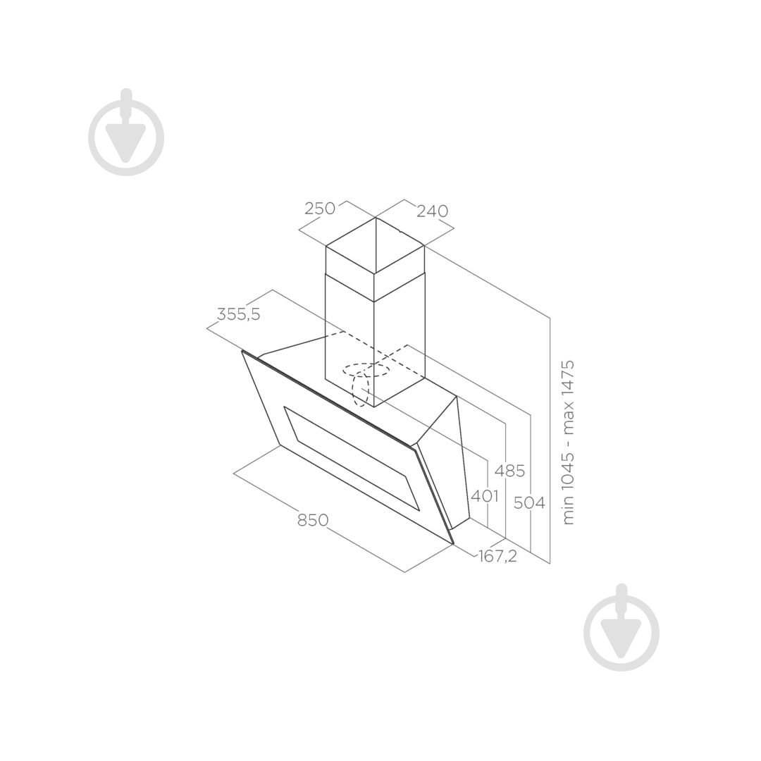 Вытяжка Elica BLOOM BL/A/85 - фото 3