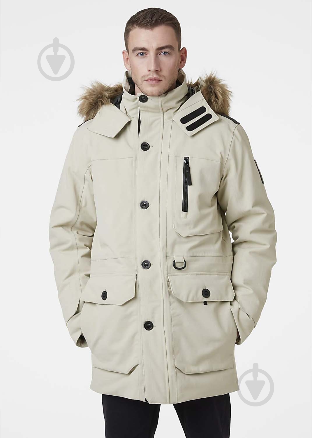 Куртка-парка мужская зимняя Helly Hansen LONGYEAR II PARKA 53322_857 р.L бежевая - фото 1