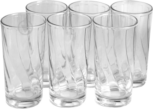 Набор стаканов высоких Uniglass Kyknos 51053 245 мл 6 шт. - фото 1