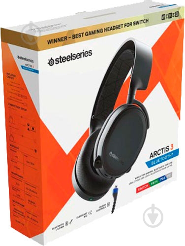 Наушники SteelSeries Arctis 3 Bluetooth 2019 Edition black (SS61509) - фото 8
