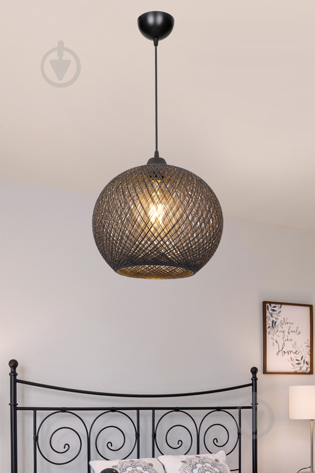 Подвес Luna Yumak 1x60 Вт /Е27 серый MDL.4745 - фото 3