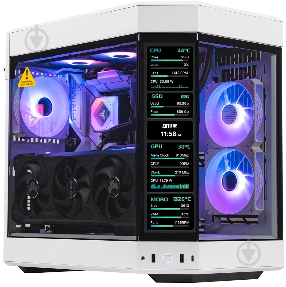 Компьютер Artline Gaming Y60WHITE (Y60Whitev21) white - фото 5 Компьютер Artline Gaming Y60WHITE (Y60Whitev21) white - фото 5