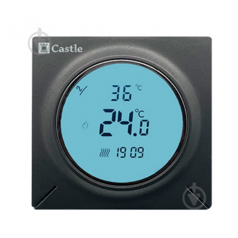 Терморегулятор для теплої підлоги Castle AC829H з функцією WI-FI (Графит) - фото 1 Терморегулятор для теплої підлоги Castle AC829H з функцією WI-FI (Графит) - фото 1