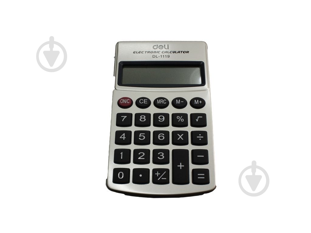 Калькулятор 1119 в металлическом корпусе Deli - фото 1