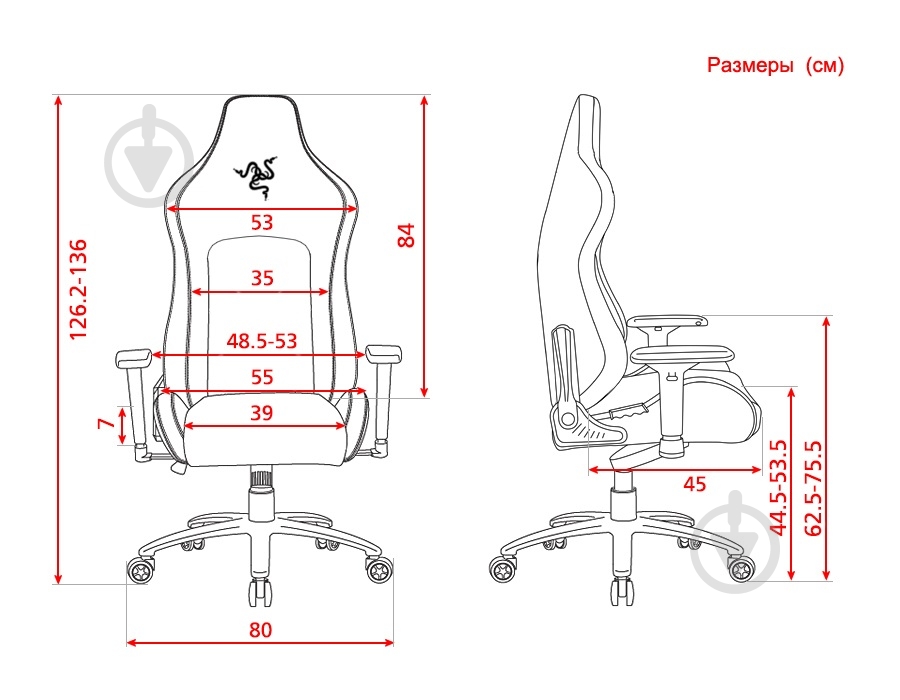 Крісло Razer Iskur Fabric (RZ38-02770300-R3G1) сірий - фото 6 Крісло Razer Iskur Fabric (RZ38-02770300-R3G1) сірий - фото 6