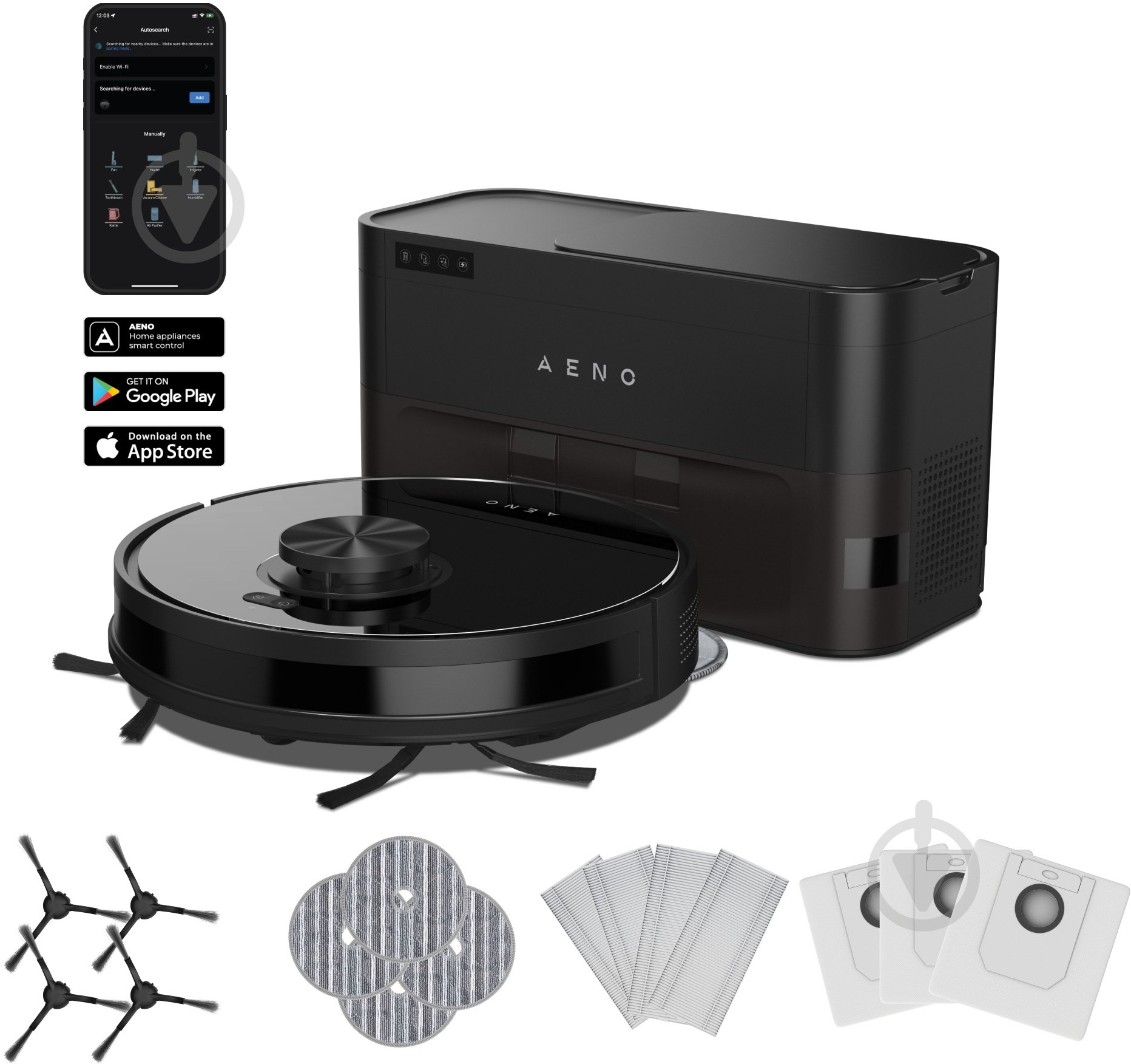 Робот-пилосос AENO RC5S (ARC0005S) black - фото 5