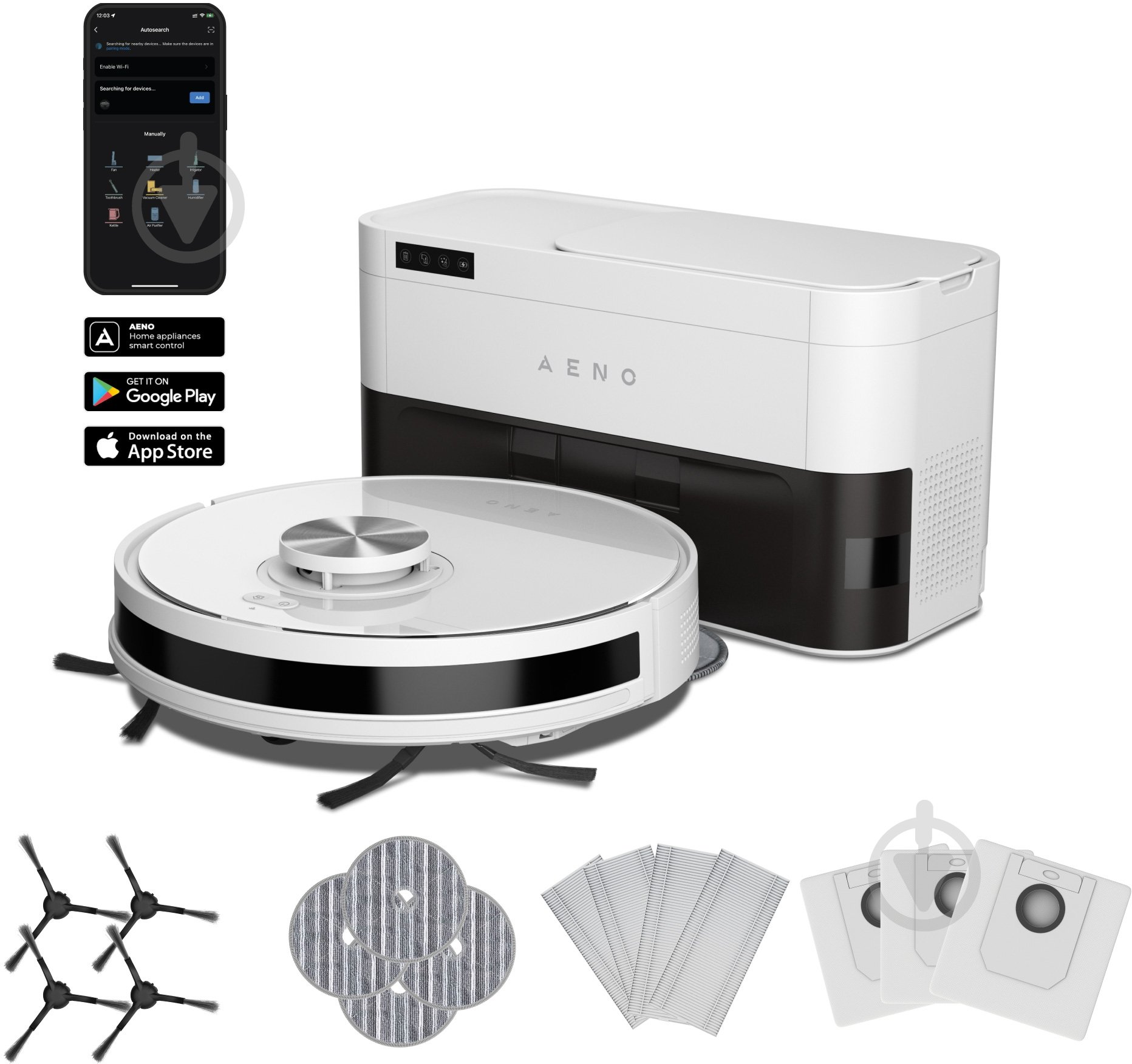 Робот-пылесос AENO RC6S (ARC0006S) white - фото 5