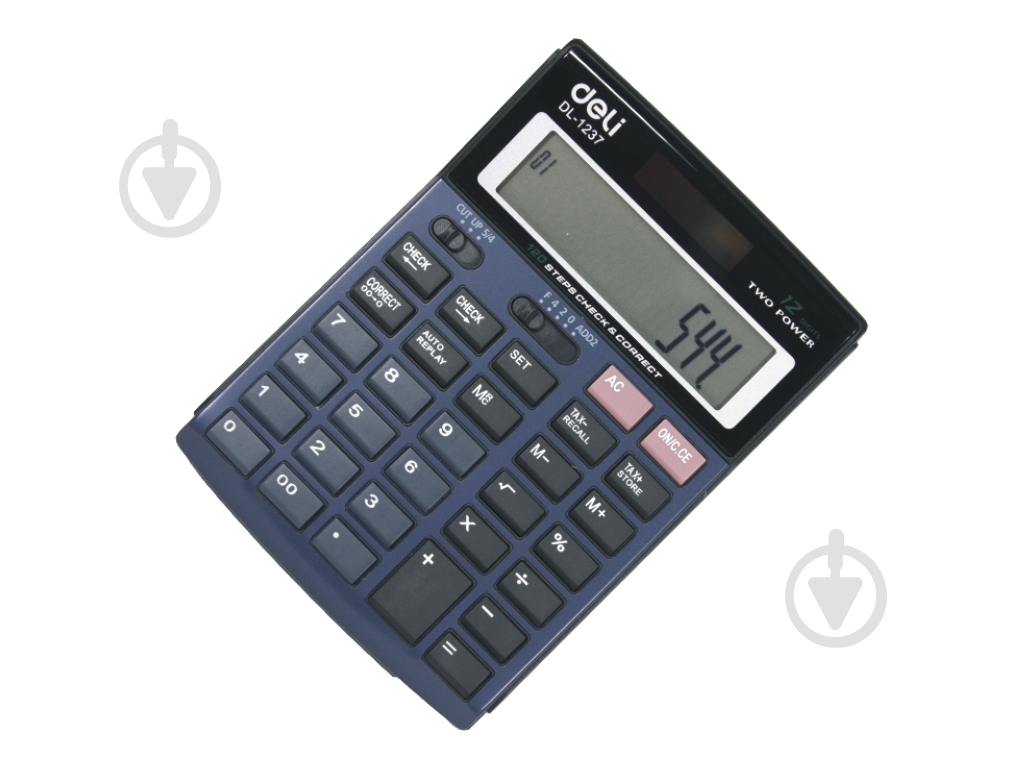 Калькулятор 12 разряд 152х110х30 мм синий 1237E Deli - фото 1 Калькулятор 12 разряд 152х110х30 мм синий 1237E Deli - фото 1