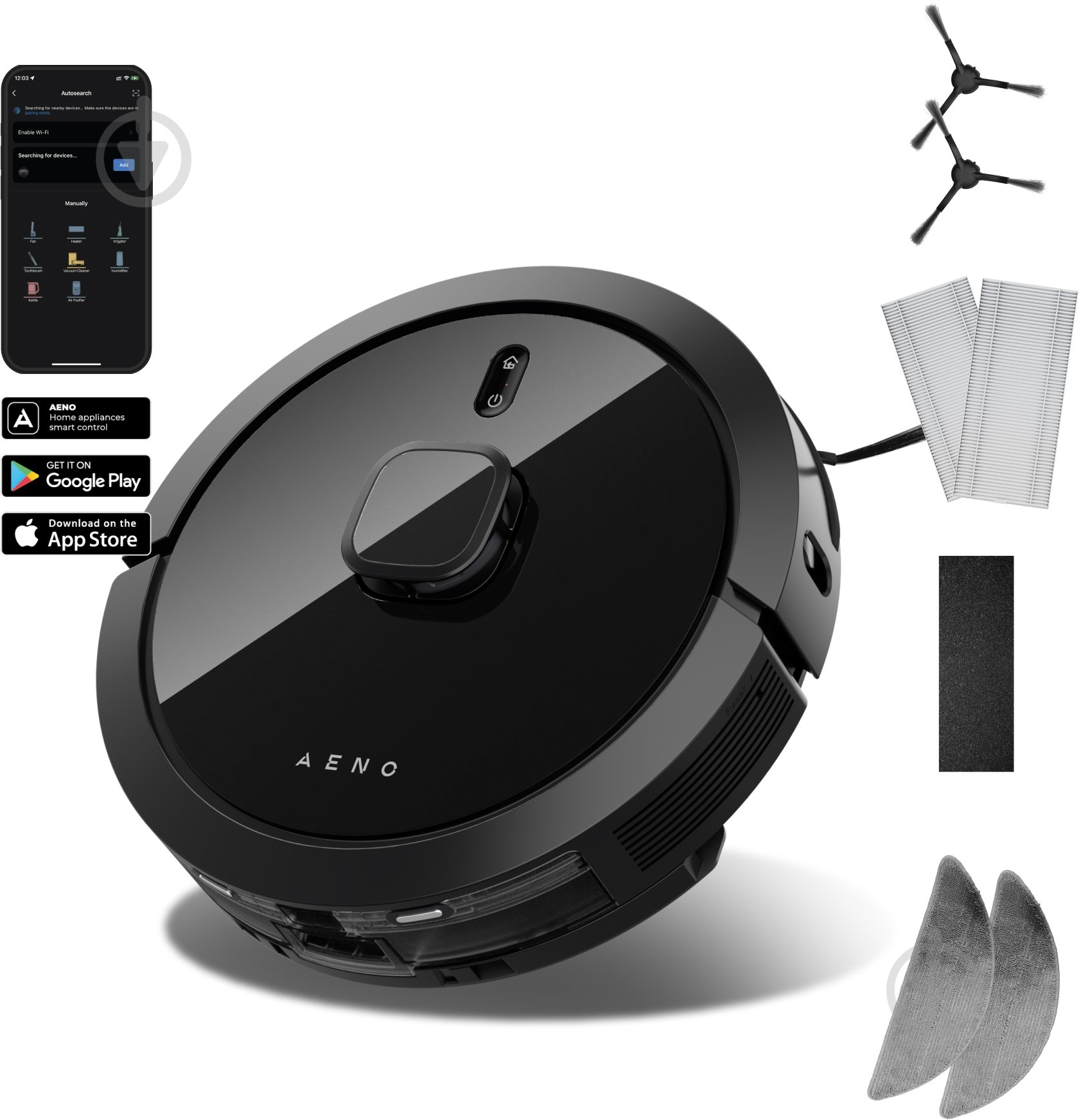 Робот-пылесос AENO RC7S black - фото 1