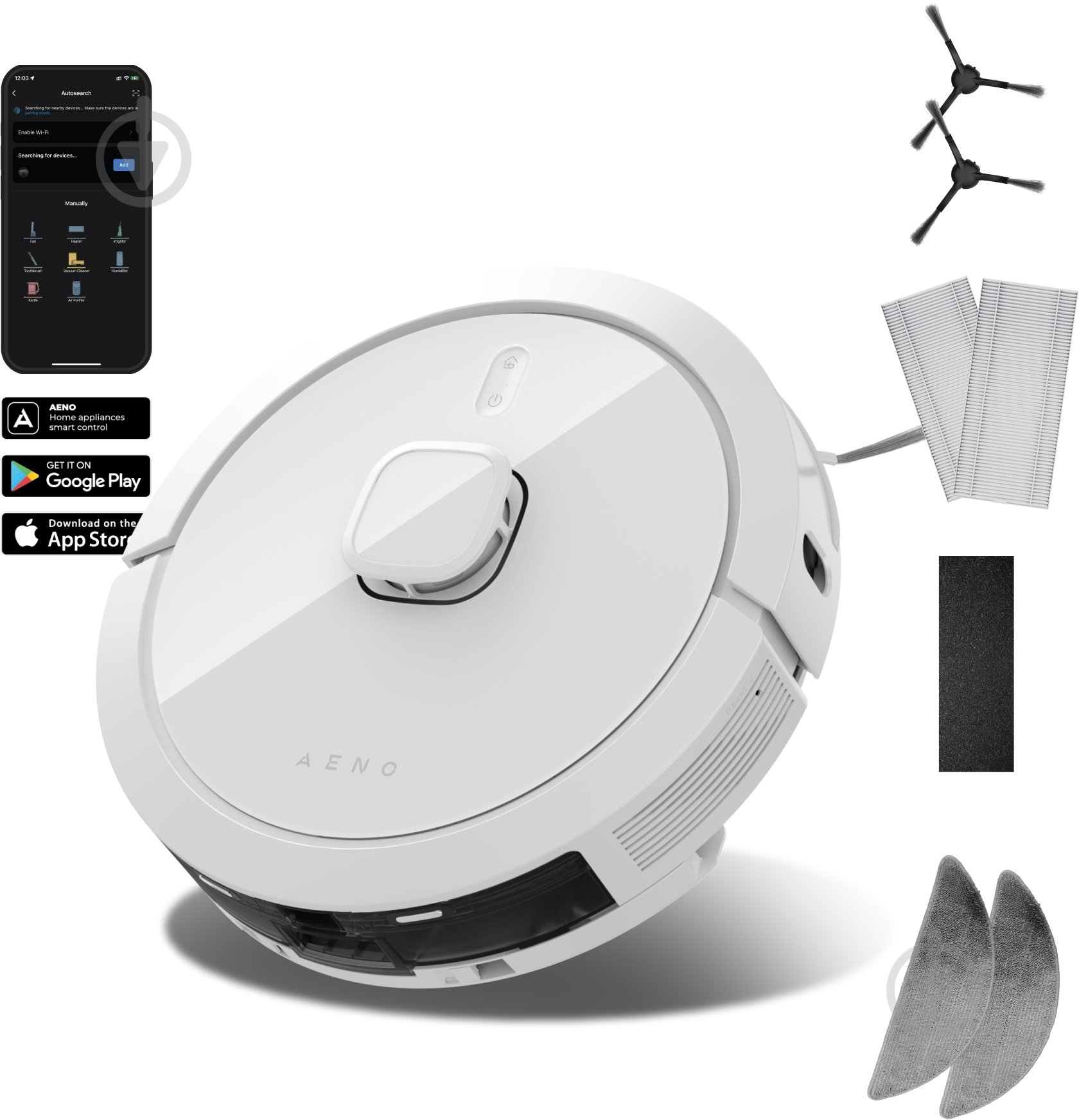 Робот-пилосос AENO RC8S white - фото 1