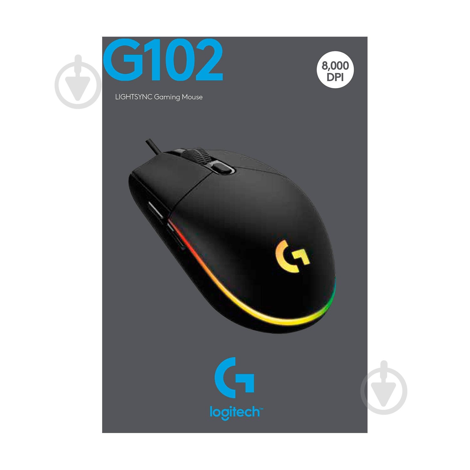 Миша Logitech Gaming Mouse G102 Lightsync black (910-005823) - фото 10