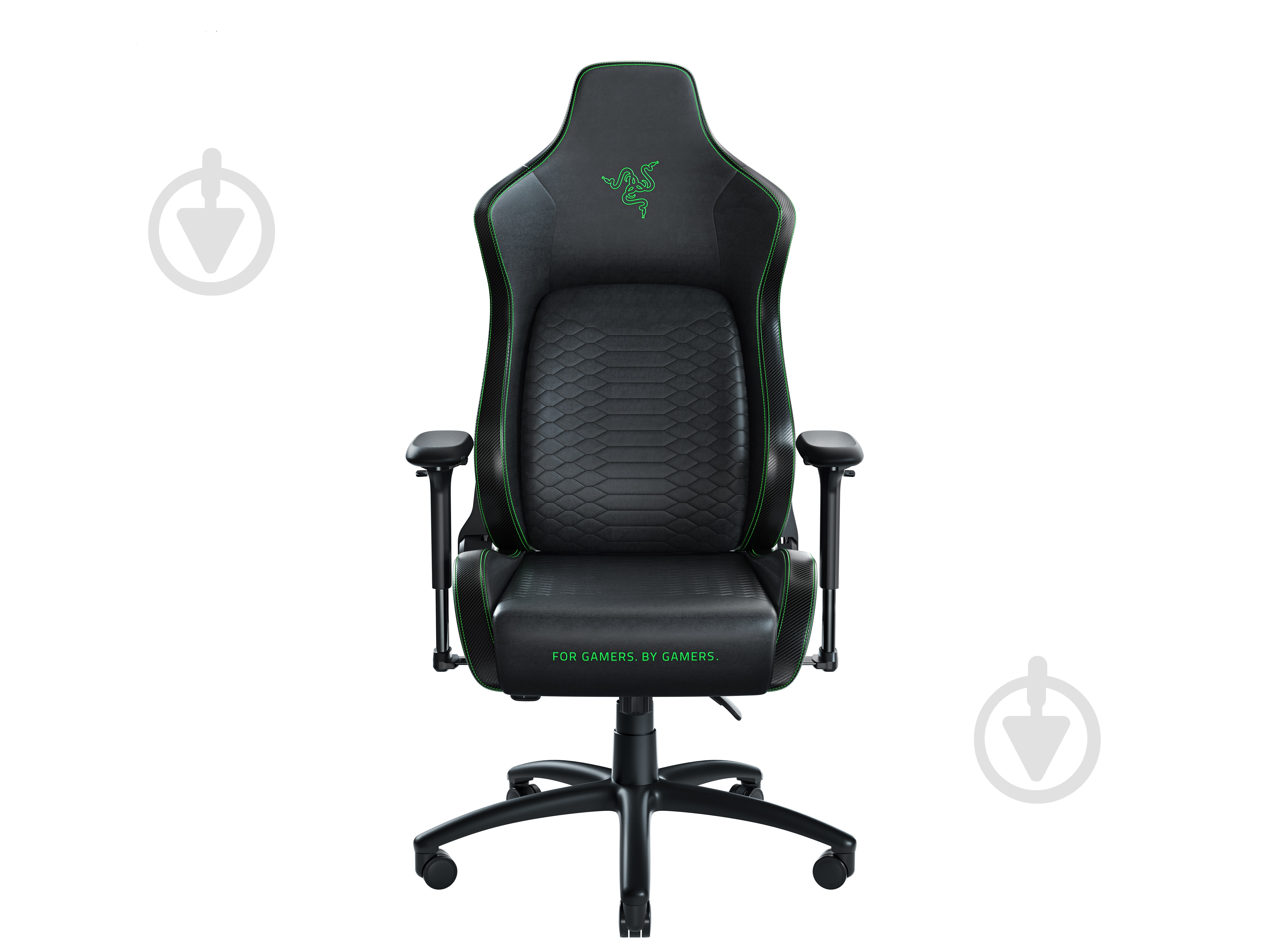 Крісло Razer Iskur green XL (RZ38-03950100-R3G1) чорно-зелений - фото 1 Крісло Razer Iskur green XL (RZ38-03950100-R3G1) чорно-зелений - фото 1