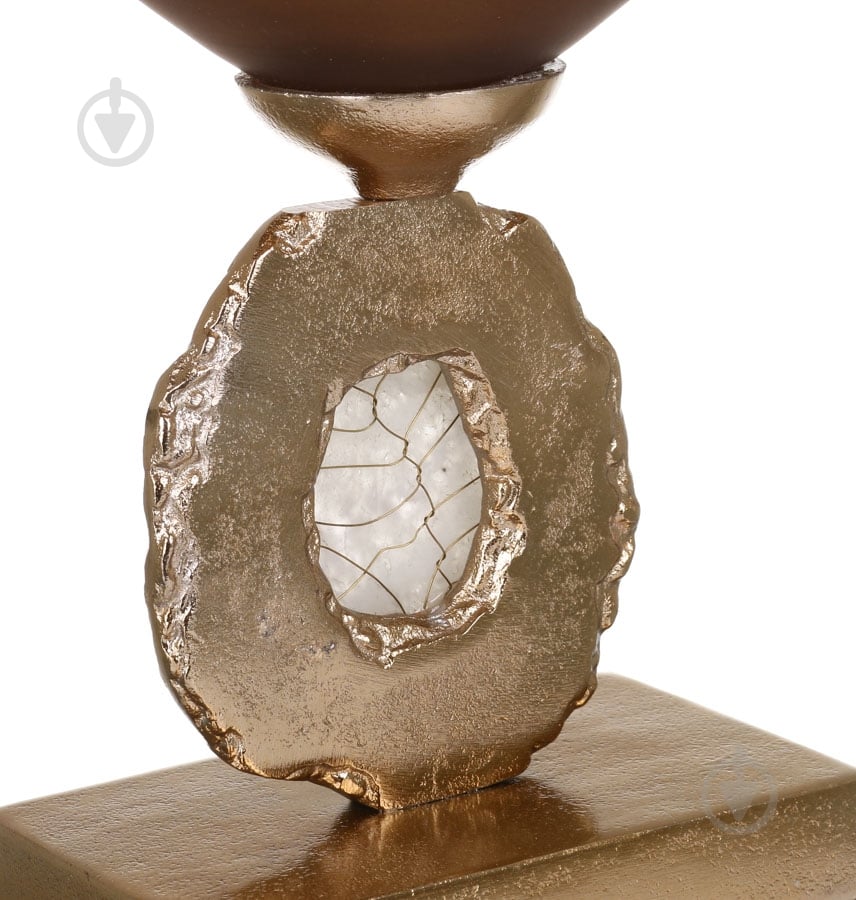 Ваза стеклянная PANACHE 29x46 см 46 см золотая 30654 - фото 3