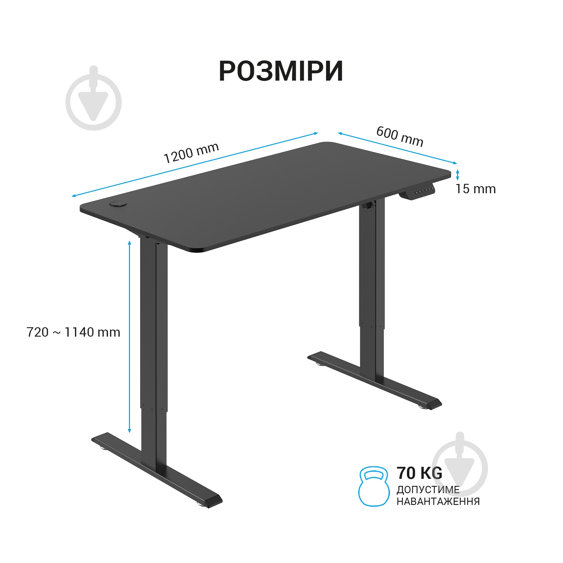 Стіл ігровий OfficePro ODE605B - фото 11